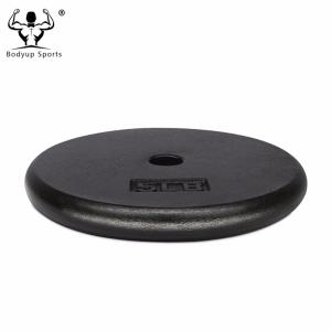 Quality 3lbs-50LBS Standard Cast Iron Weight Plates Optional Black Paint Coating wholesale