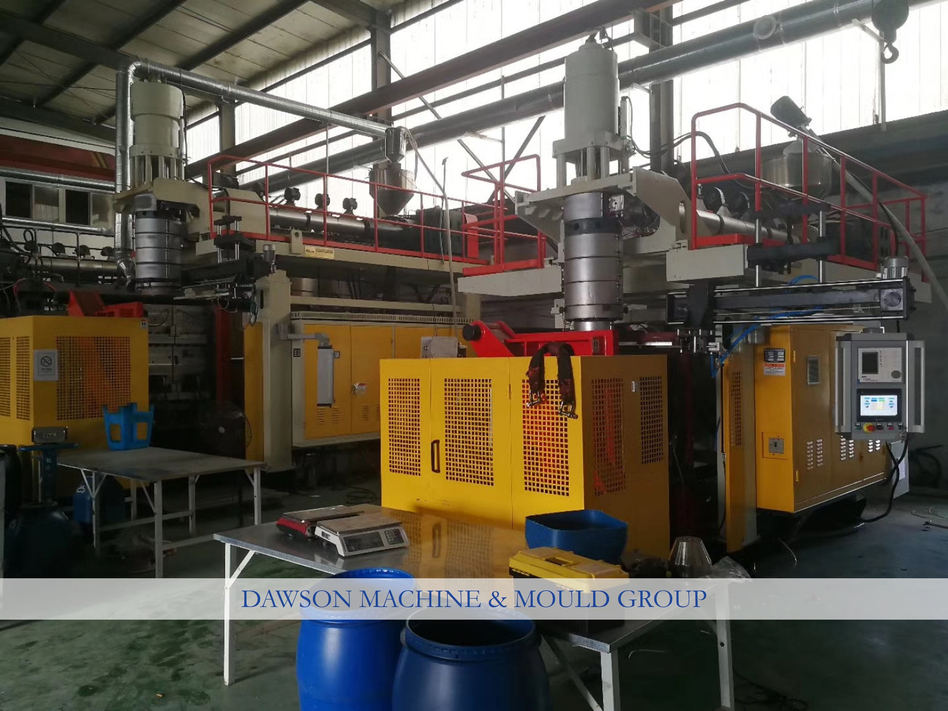 Chemical barrels Drum ABLD100 Blow Molding Machine 120L Hdpe Open Top Plastic Single die head Blow Molding Machine