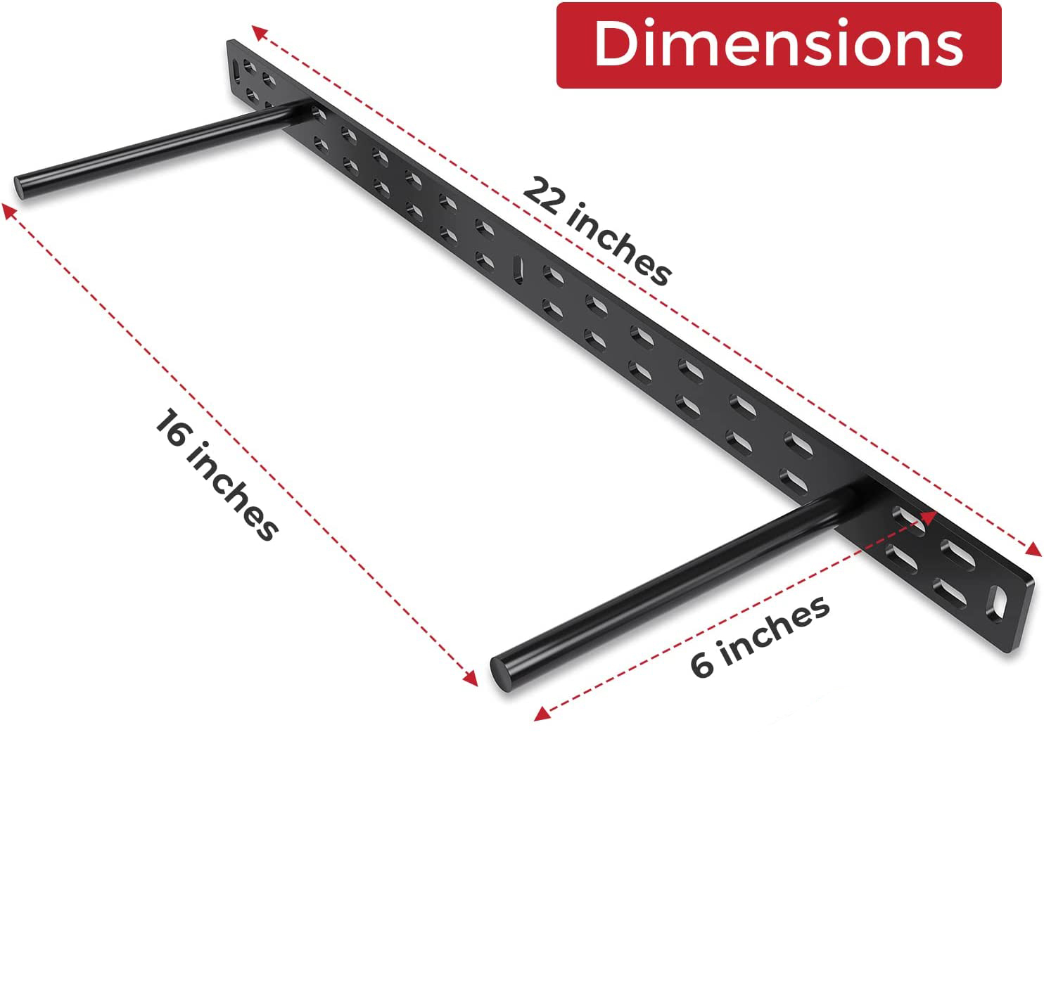 StudLock Keyhole system Longer Floating Shelf Bracket Heavy Duty Solid Steel Support Rods