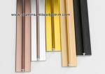 Shiny Colored Aluminium T Shaped Divider Trim / Decorative Strip