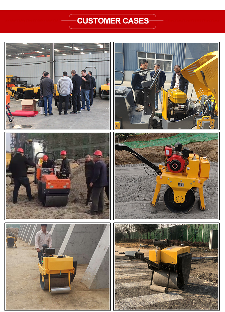 55KN Excitation Force 0.8ton 1ton 3.5ton Double Drum Vibratory Compactor Road Roller