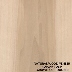 Quality Double Color American Natural Poplar Wood Veneer Flat Cut Crown For Fancy Plywood wholesale
