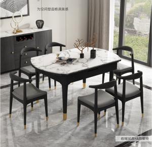 Quality Round / Square Marble Top Dining Room Table With Solid Wood Or Metal Legs wholesale