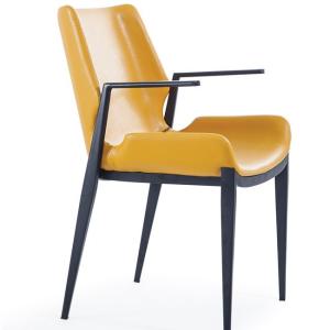 Quality Black Painted Frame 62x59x90cm Arm Chair Dining Chairs wholesale