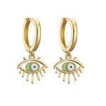 Brass Enamel Evil Eye Pendant
