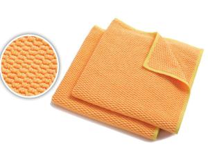 Quality Superpol Structure Microfiber Cleaning Cloth Orange Kitchen Cleaner Cloth wholesale