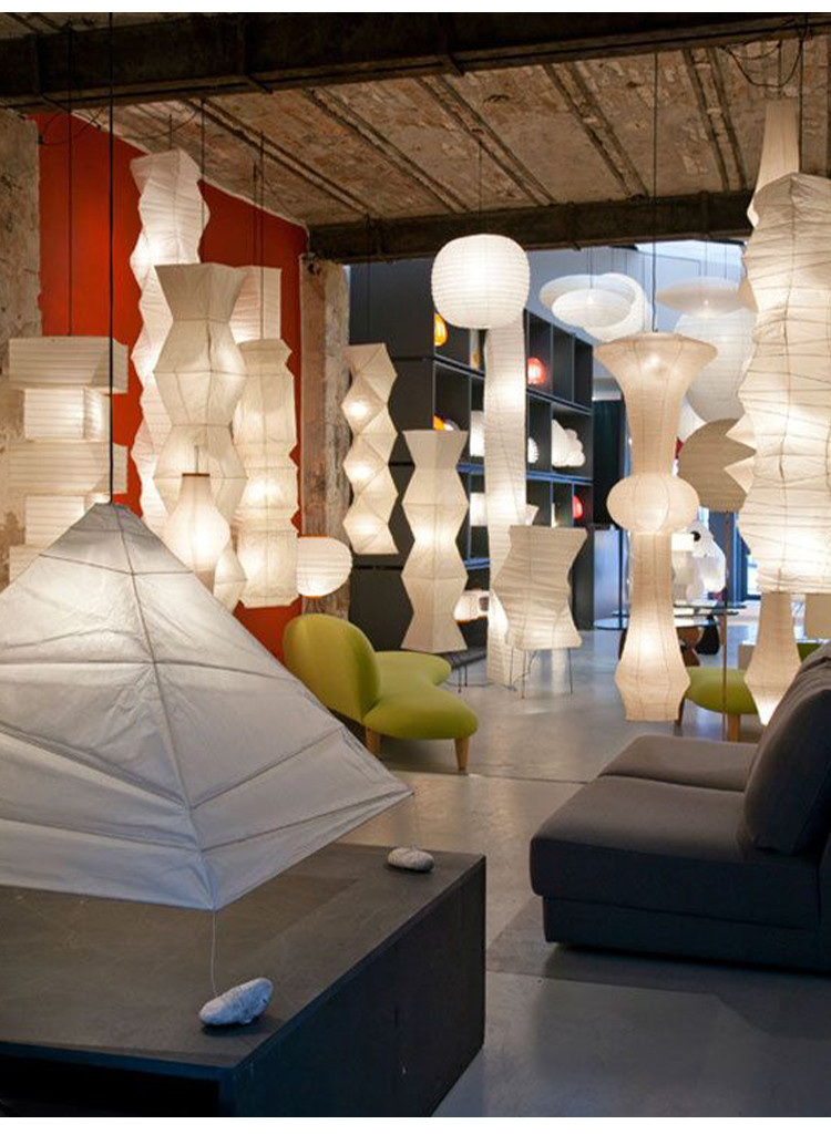 Janpanese Akari Rice Paper Lamp Nordic Noguchi Yong Pendant Lamp(WH-AP-599)