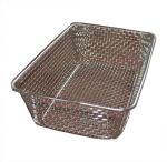 Food grade Woven Wire Metal Wire Basket , Stainless Steel Wire Mesh Baskets