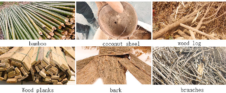 Wood Chipper Hammer Mill Wood Chip Crusher Charcoal Maker Machine