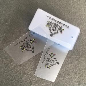 China Glossy / Matte Varnishing PET Retail Hang Tags on sale