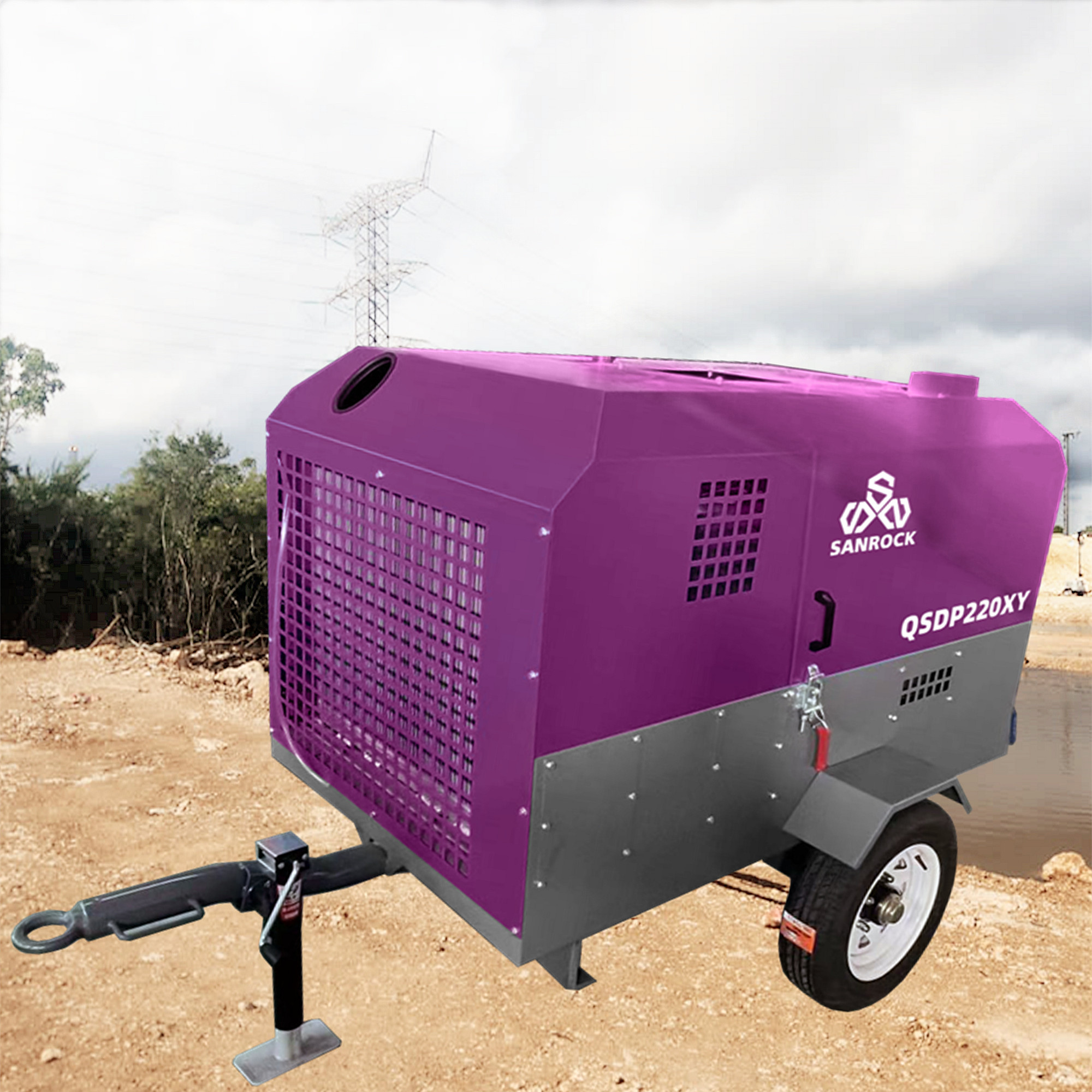 Mini Rotary Screw Air Compressor Machine Pressure 10bar Mining Portable Screw Air Compressor Price