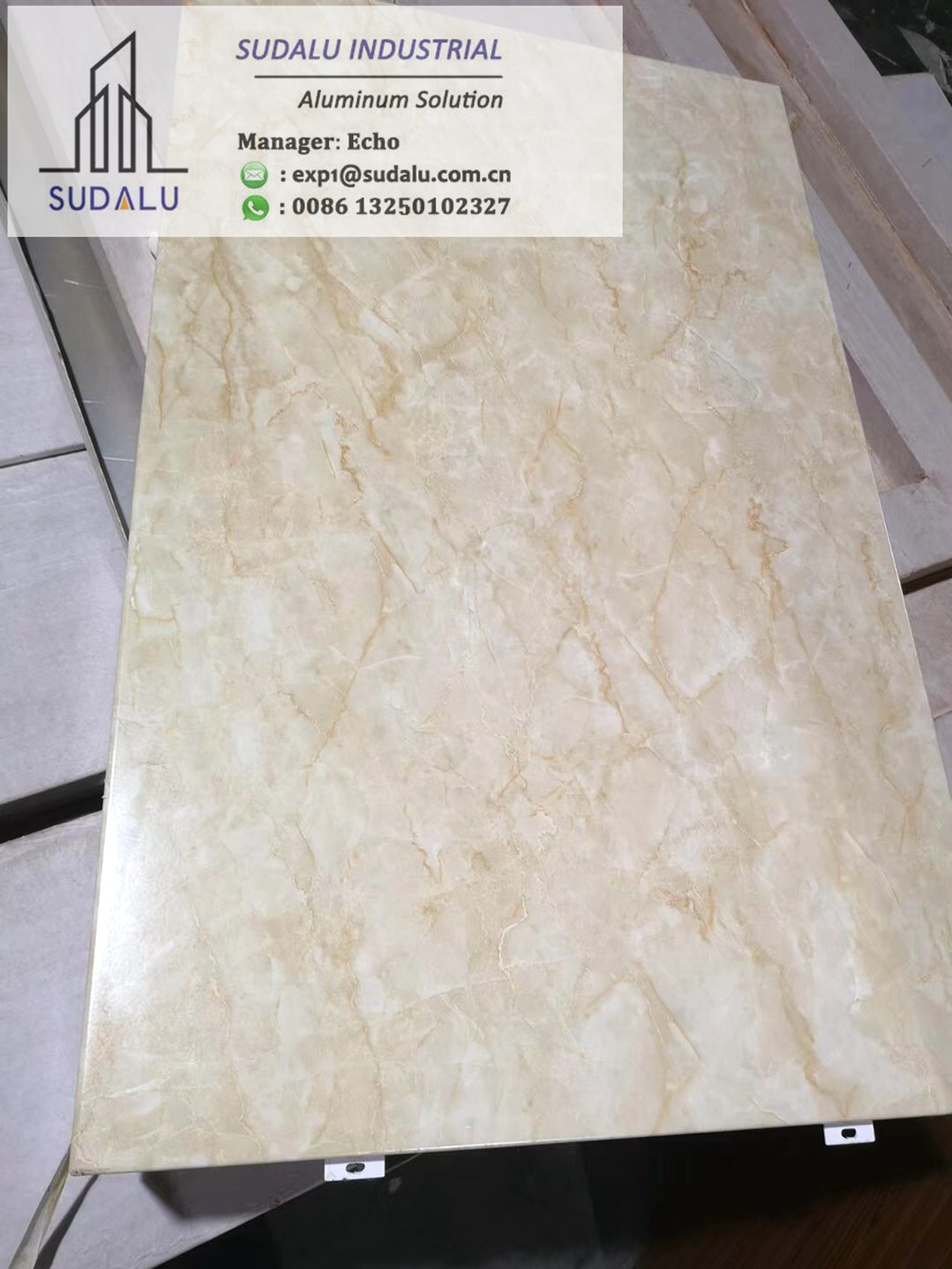 SUDALU Wooden Color Aluminum Solid Panel for Facade Cladding Exterior Decoration Metal Panel