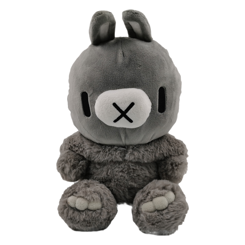 Height 11CM-30CM Small Grey Rabbit Plush Toy Personalized Stuffed Animals