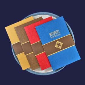Quality 4 CMYK Color Personalised Printed Cards Bronzing Business Invitation Card wholesale