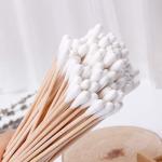 Medical Disposable Cotton Tipped Applicator 100pcs 6'' Length Cotton Swabs