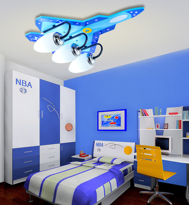 Airplane kids bedroom decor led lights for room indoor chandelier lighting(WH-MA-143)