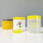 Eco friendly Pink Green Cosmetic Jar Scrub Butter Face Cream Container 8oz