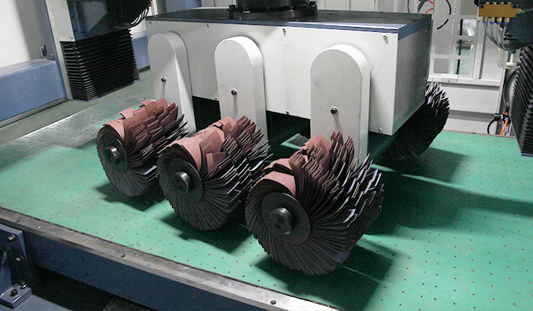 PLC Metal Deburring And Polishing Machine 380V-50HZ 12KW