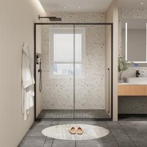 Quality Narrow Frame Bathroom Glass Partition 3mm-12mm Glass Shower Room Divider wholesale