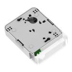 White / Gray 1 Core LC APC Type Fiber Optic Face Plate for Indoor FTTH