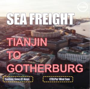Quality 47 Days International Sea Freight China To Europe Gothenburg Sweden wholesale