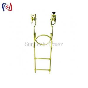 Quality Hanging Insulation 1000mm Flexible Rope Aluminum Ladder Inspection Trolleys wholesale