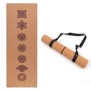 Quality Luxury eco friendly custom non slip foldable outdoor 3 mm pilates exercise natural rubber cork yoga mat wholesale