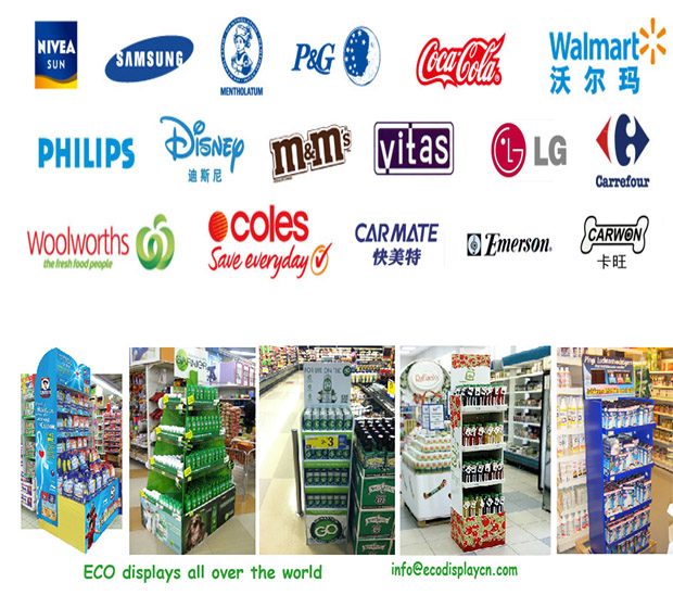 cardboard advertising display stands,floor standing display units, retail advertising carton display for candy