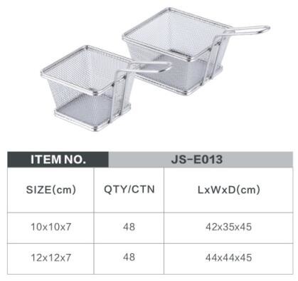 Good kitchen tool stainless steel deep frying basket for cooker