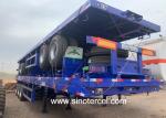 Q235 Steel Semi Flatbed Semi Trailer Manufacturers 30T-60T