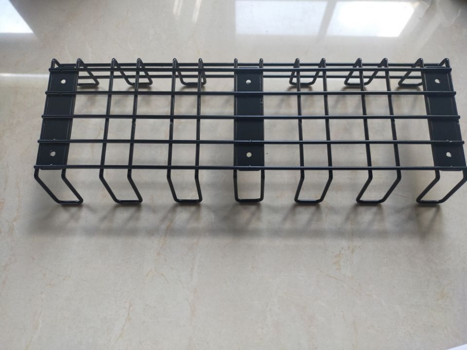 Single Tier Under Desk Cable Management Tray Metal Cord Organizer for Desk 400*165*120mm