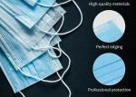 FDA Certified 3 Ply Disposable Face Mask Non Woven Easy Breathing
