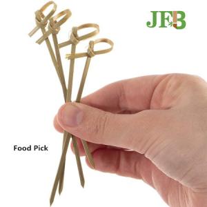 Quality Cocktail Supplies Disposable Bamboo Knot Skewers Picks 10cm 50 Pack wholesale