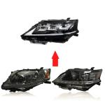 RX RX270 RX350 RX450h LEXUS Black Light Car Headlights