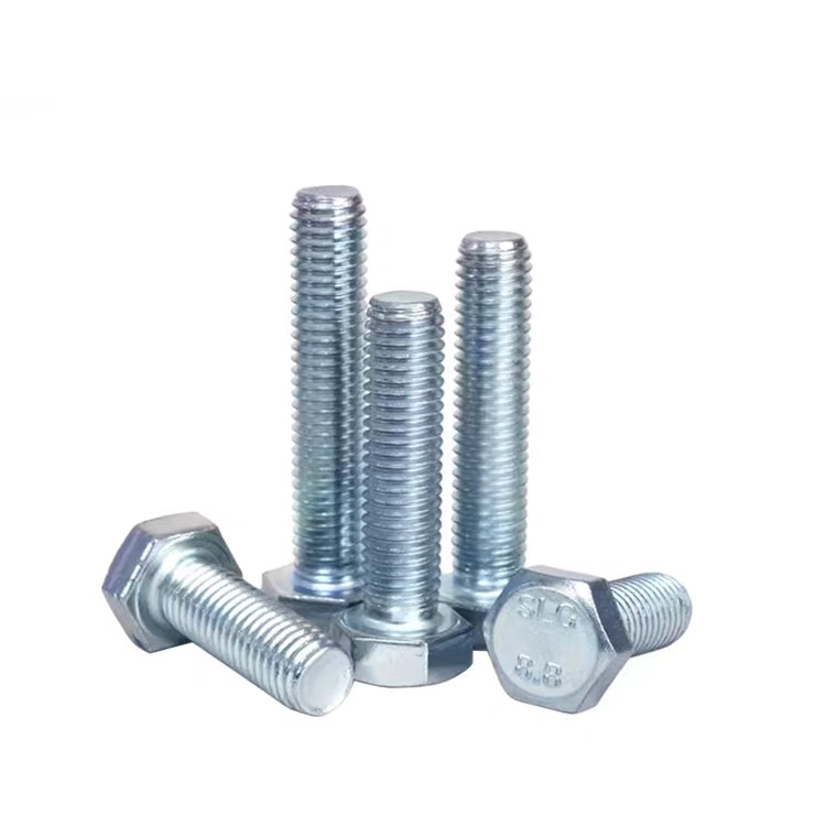 Producing ZP Grade 4.8/8.8/10.9/12.9 Metal DIN933 DIN931 Hex Bolt with ZINC Finish