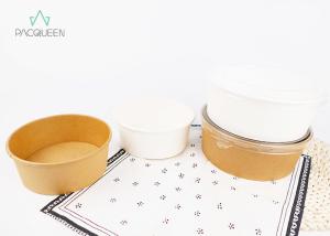 Quality Noddle Soup Takeaway Food Containers Round Bottom With Transparent Lids wholesale