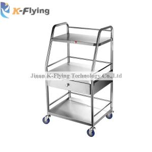 Quality Hospital Medical Instrument Trolley , 201 Stainless Steel Surgical Trolley wholesale