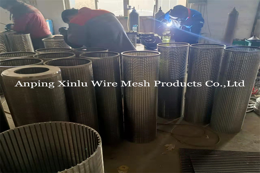 Welding Ring Johnson Wedge Wire Screen Pipe With Point Welding Technique