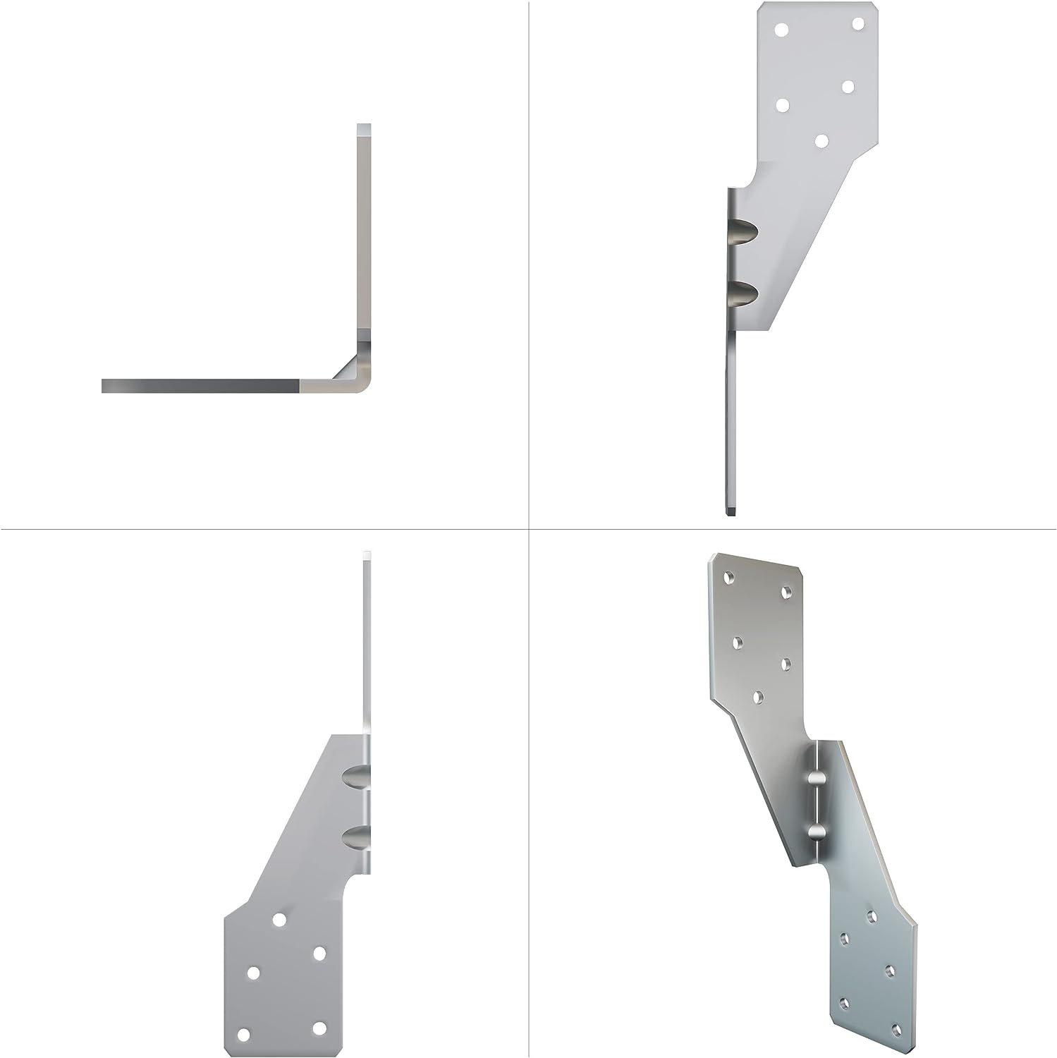 Galvanized Steel Strong Tie Brackets Heavy Duty Hurricane Tie for Metal Building Material