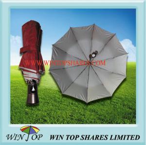 Quality 21&quot; X 10 Ribs Nickel Plated Steel Folding Umbrella wholesale