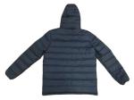 Navy Blue Mens Hooded Padded Jacket Mens Padded Parka With Hood Black