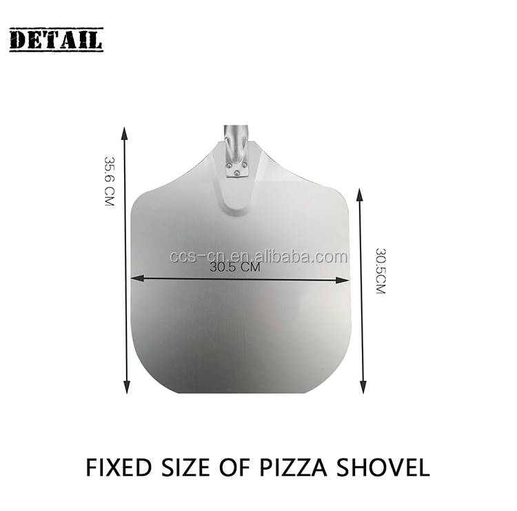 132cm Long Handle Pizza Peel Aluminium Shovel Bandejas De Pasapalos De Piedra Pala Forno Pi 12 X 14 Aluminium