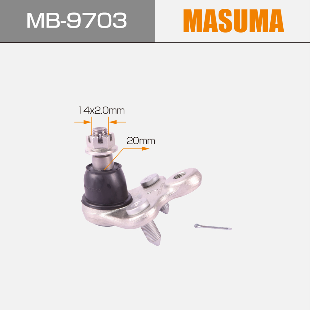 BBJ5714 Auto Suspension Systems Lower Left Ball Joint for 2006- HONDA CIVIC R18Z