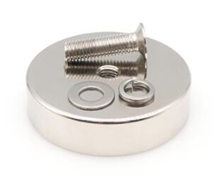 Super Strong Round Disc Magnet with Center Screw Rare Earth Permanent Magnetic Force