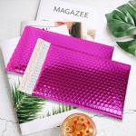 Gravure Printing Silver Bubble Wrap Bags Anti Shock Protection