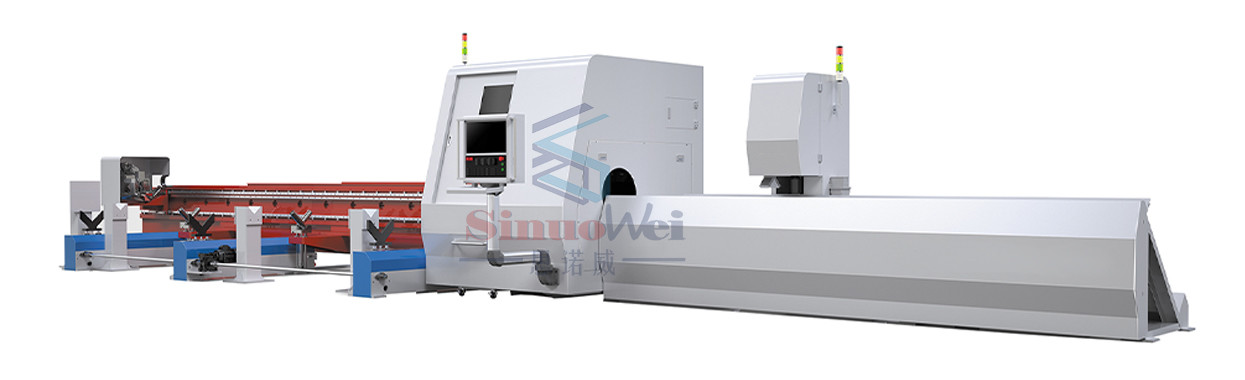 9000mm Laser Cutting Machine Pipe Laser Cutting With ± 0.1mm Accuracy