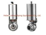 SUS304/316L Sanitary Stainless Steel Pneumatic Butterfly Valve