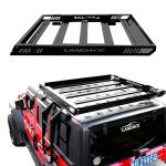 High- Black Powder Coated Aluminium Alloy Rooftop Cargo Carrier Basket for Jeep