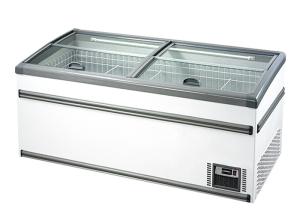 Quality Commercial Glass Combine Island Freezer High Efficiency Refrigeration Equipment wholesale