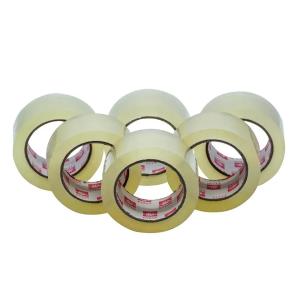 Quality 110 Yards Carton Sealing Yellowish Waterproof Transparent Clear Packing Tape Heavy Duty Shipping Packing Tape wholesale